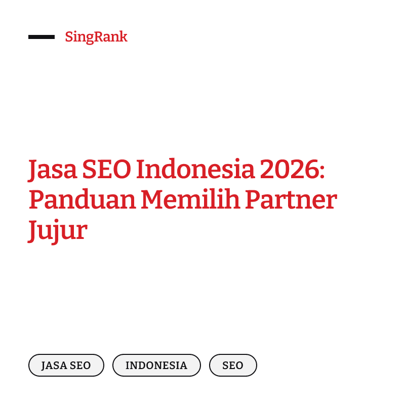 Jasa SEO Indonesia — SEO, AEO, dan GEO untuk bisnis Indonesia