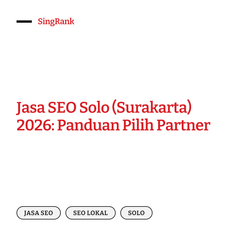 Jasa SEO Solo Surakarta — bisnis Anda muncul di Google, Google Maps, dan jawaban AI