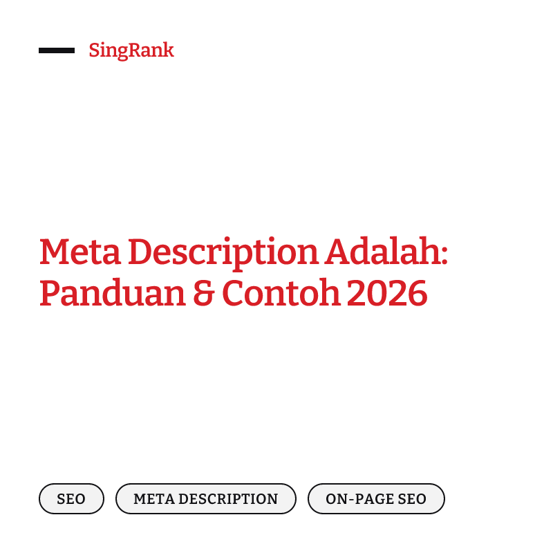 Meta description adalah ringkasan halaman di hasil pencarian Google — ilustrasi cuplikan snippet pencarian