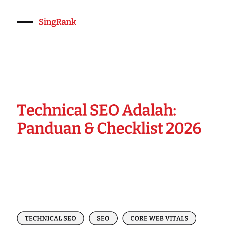 Technical SEO adalah fondasi teknis yang membuat situs cepat, mudah dirayapi, dan dipahami Google serta AI
